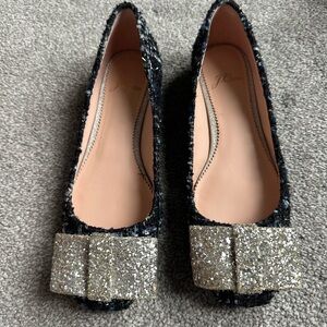 J. Crew Size 6
Poppy Ballet Flats Tweed with Glitter